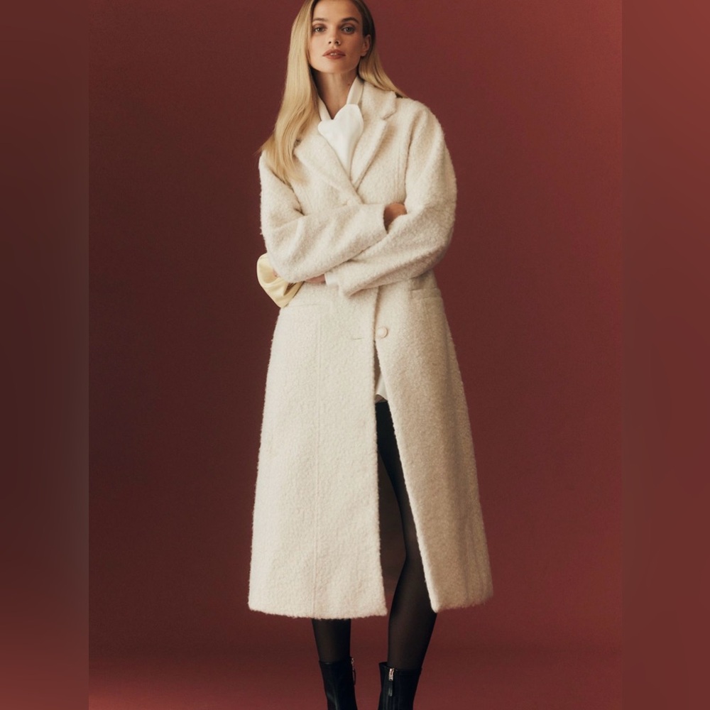 Anthropologie Cream NWT Peacoat